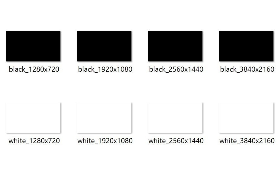 真っ黒 真っ白背景画像 Png 16 9 解像度4種セット Picnos 16 9写真専門素材サイト Booth
