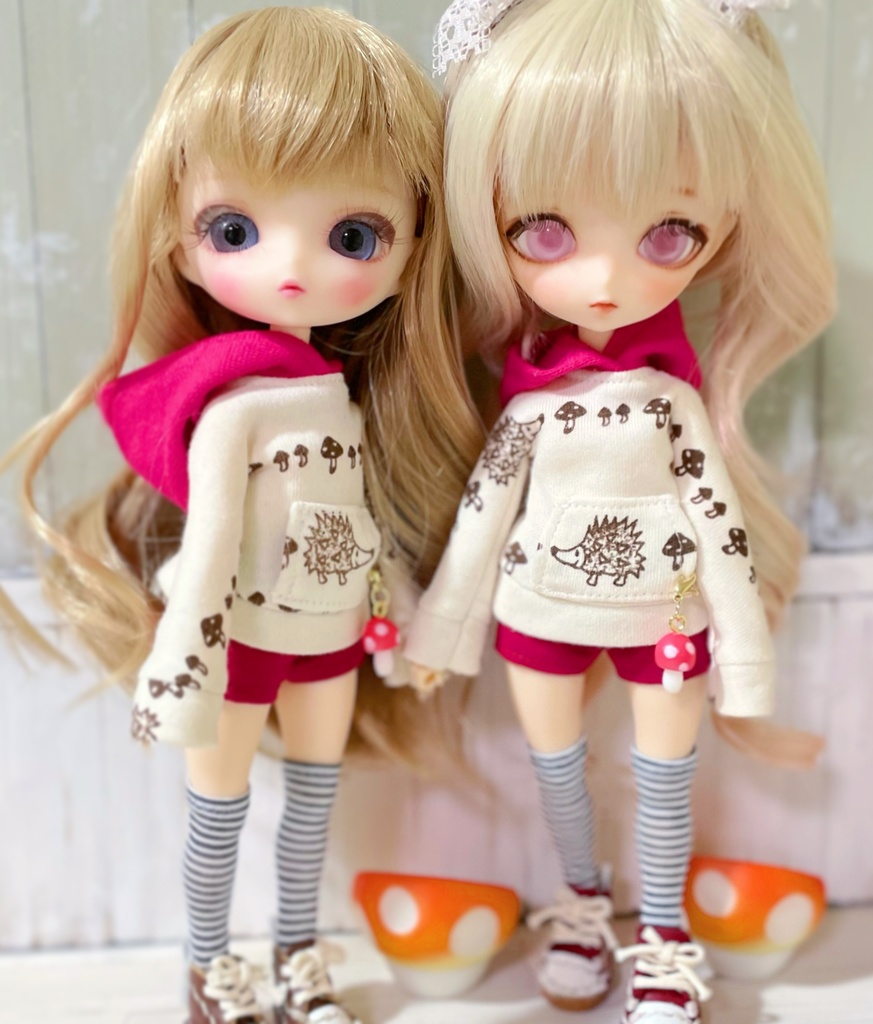 ハルモニアブルーム *お洋服*萌え袖パーカーセット🍄 - MOMO - BOOTH