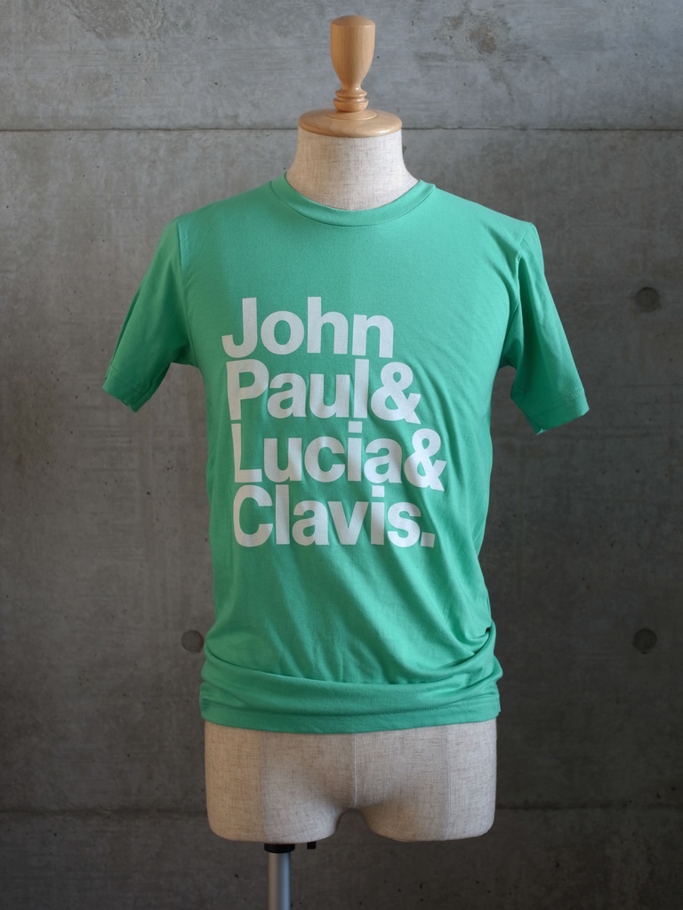 【完売】「ジョン・ポール&ルツィア&クラヴィス.」T シャツ (Mint)
