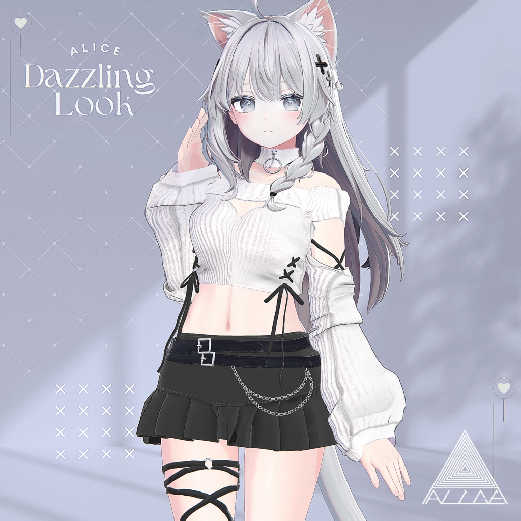 13アバター対応】Dazzling Look【VRChat向け衣装モデル】を使用 13アバター対応】Dazzling Look【VRChat向け衣装モデル】を使用