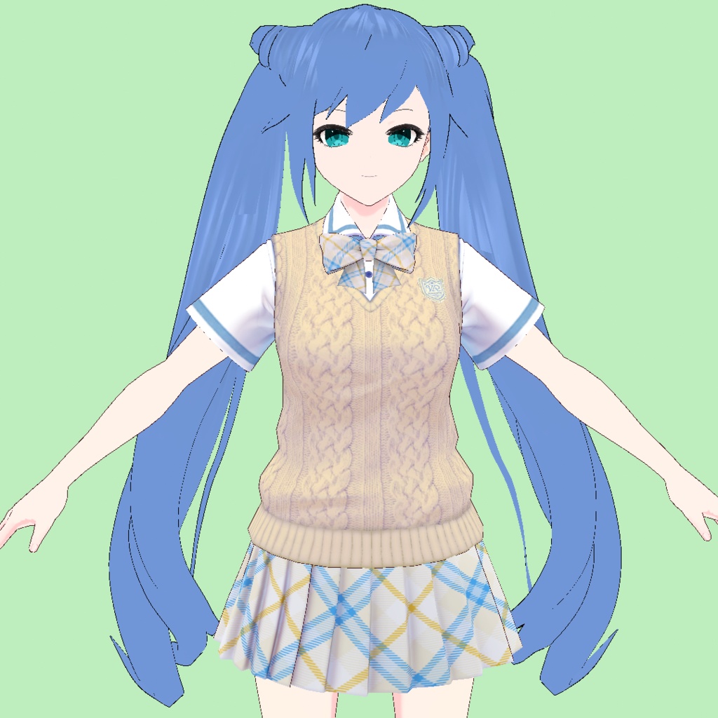 Vroid 髪型 Hair お団子 猫耳 髪型プリセット Cat Ears Buns Twin Tails Hair Preset くぽぽショップ Kupopo Shop Booth