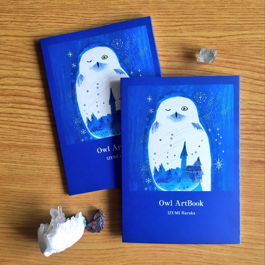 ふくろうイラスト集 Owl Artbook 泉はるか Booth