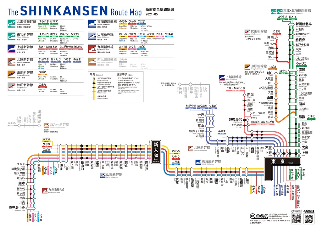 新幹線全線路線図 21 ミニポスター K9 Works購買部 By ひまわりデザイン研究所 Booth