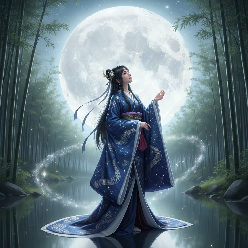 森の灯り