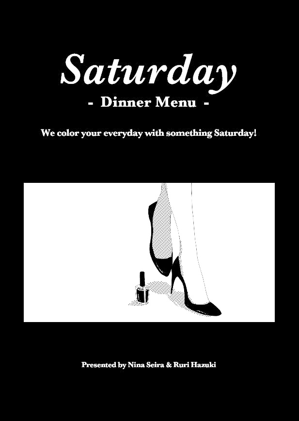 Saturday -Dinner Menu-