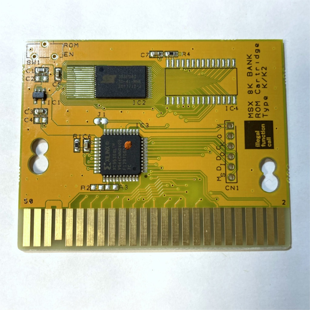 MSX用 KONAMI4互換 Flashカードリッジ 似非RC755 (4Mbit) - Illegal 