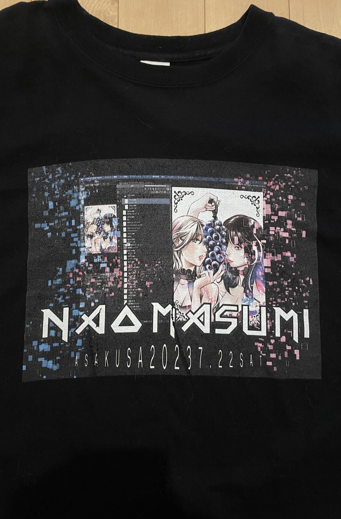 NAOMASUMI Tシャツ ミニ色紙付き - masumic shop - BOOTH