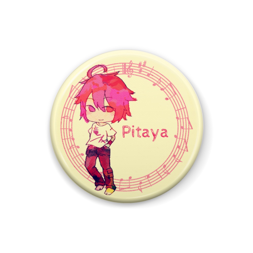 缶バッジ ピタヤ(UTAU)