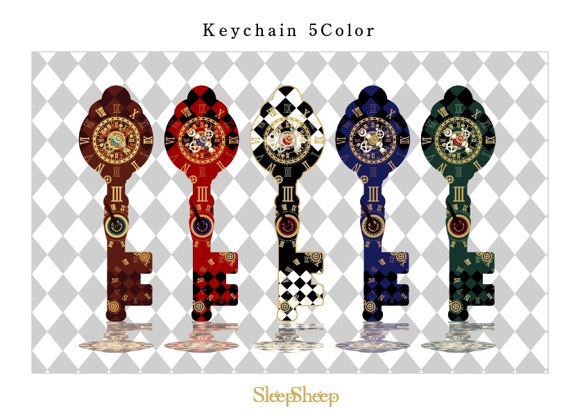 【Steam punk style】鍵型キーホルダー