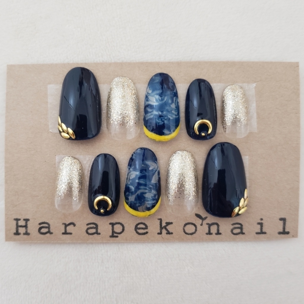 刀剣乱舞 とうらぶ 三日月宗近 イメージネイル 004 Harapeko Nail Booth