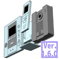 3D 玄関モニター チャイム ドアホン(クリスタ1.6.0~・コミスタ用)