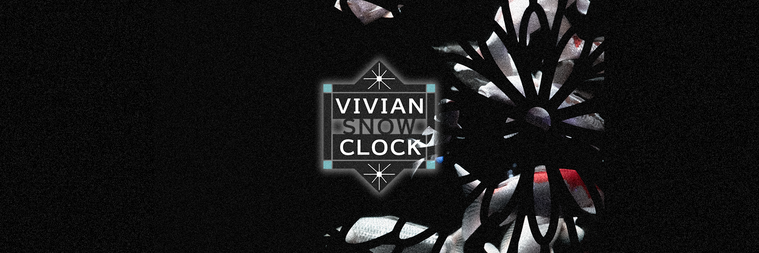 VIVIAN SNOW CLOCK