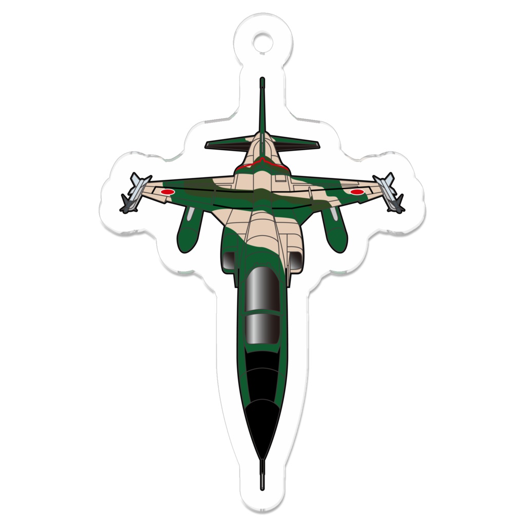 航空自衛隊F-1支援戦闘機アクリルキーホルダー