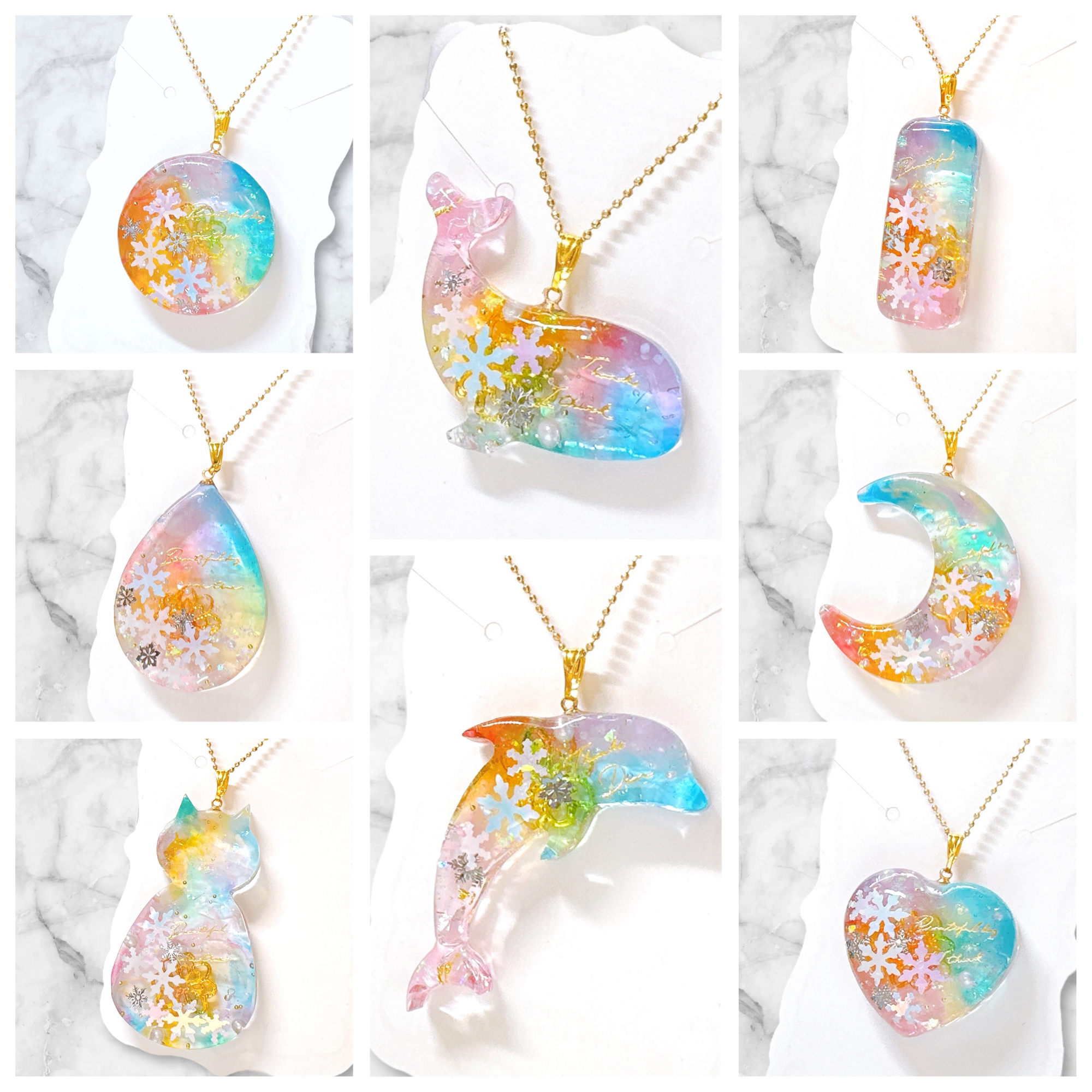 RUKURUKU/レジン/窓辺の猫　雪　蓄光　オルゴナイトキーホルダー RUKURUKU様専用/レジン/窓辺の猫 雪 蓄光 オルゴナイトキーホルダー