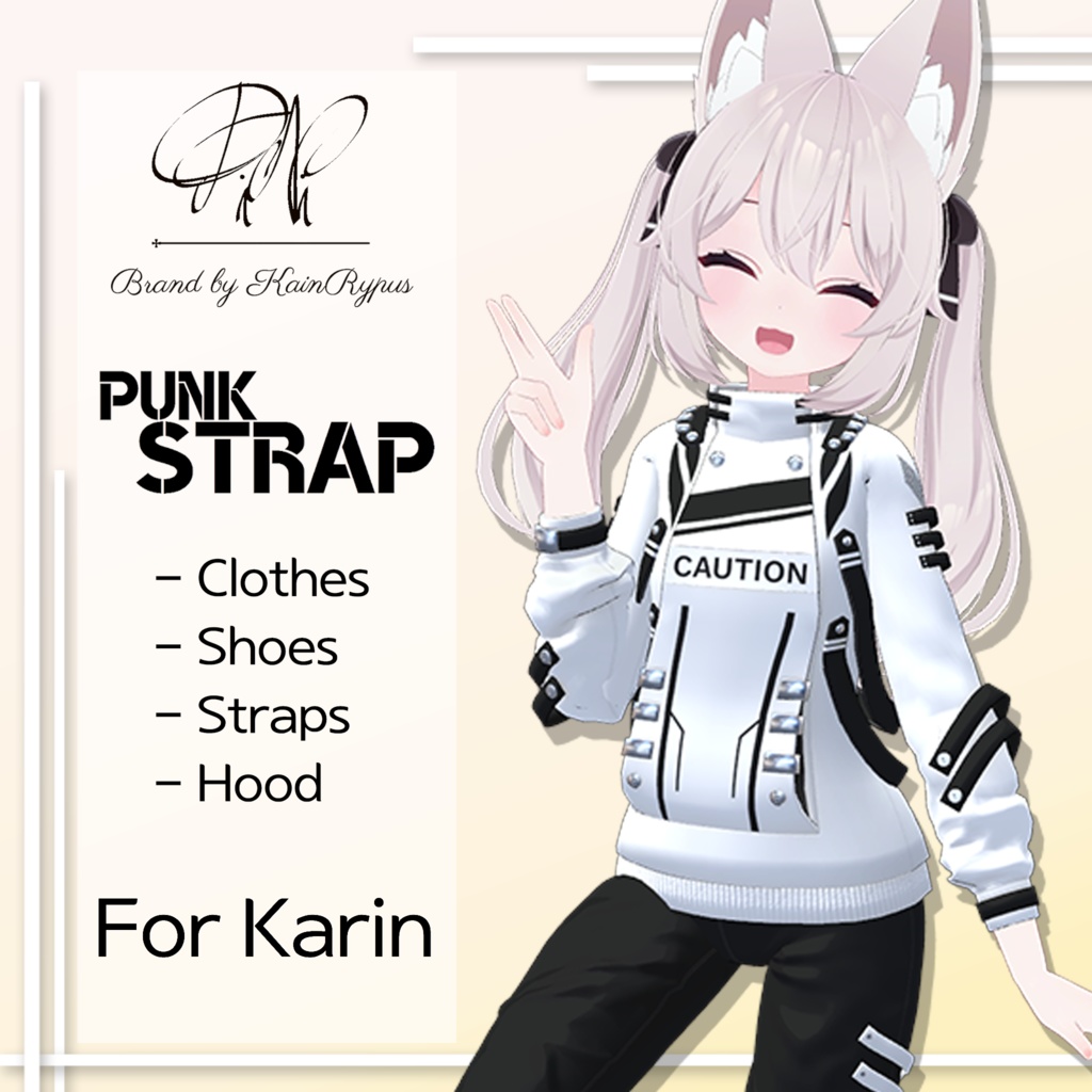 [3Dモデル]PunkStrap(Karin●カリン専用)