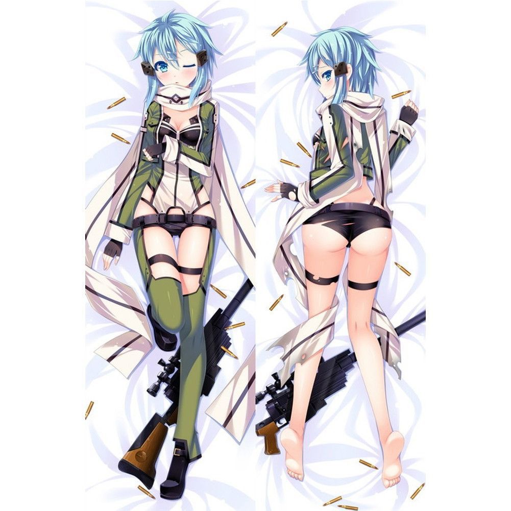 ソードアート・オンライン シノン アニメ抱き枕カバー 二次元 同人 抱き枕 アニメ萌えグッズ SAO えすえーおー シノのん Sinon 朝田詩乃 GGO 尚萌=幽幽雪猫/Grandia氷 cz00192