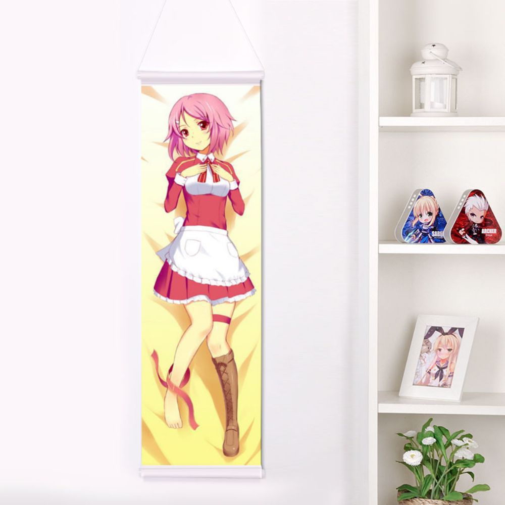 ソードアート・オンライン リズベット 掛け軸/タペストリー 二次元 萌え 同人 150x50cm SAO えすえーおー リズ 篠崎里香 尚萌=魚ちゃん gcz00462-1