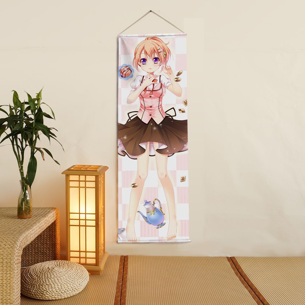 ご注文はうさぎですか? 保登 心愛 掛け軸/タペストリー 二次元 萌え 同人 アニメ抱き枕周辺グッズ ごちうさ Rabbit House ココア 保登心愛 ホットココア 麦芽堂 gbz11791-1