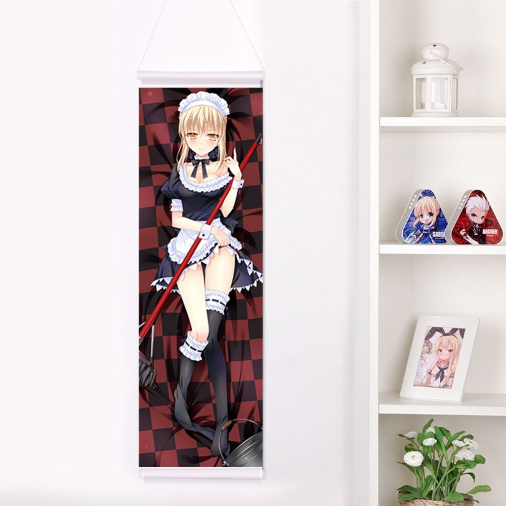 Fate/stay night セイバーオルタ 掛け軸/タペストリー 二次元 萌え 同人 アニメ抱き枕周辺グッズ Fate SN 黒セイバー アルトリア・ペンドラゴン アーサー王 Saber フェイト・ステイナイト 尚萌=幽幽雪猫/Grandia氷 gcz00712-1
