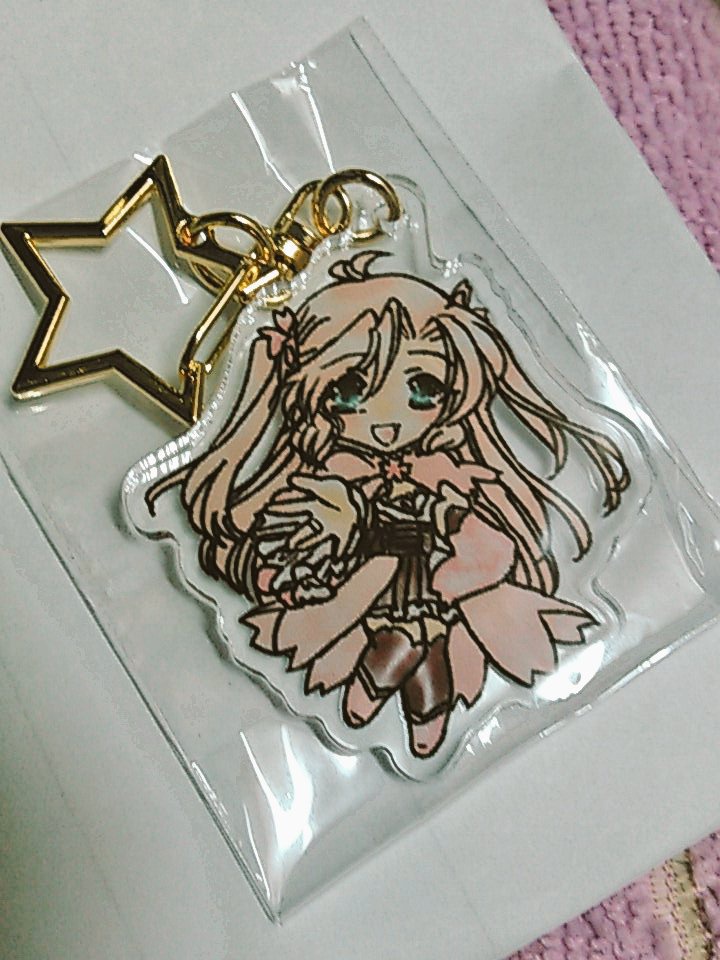 桜ピアニィアクリルキーホルダー