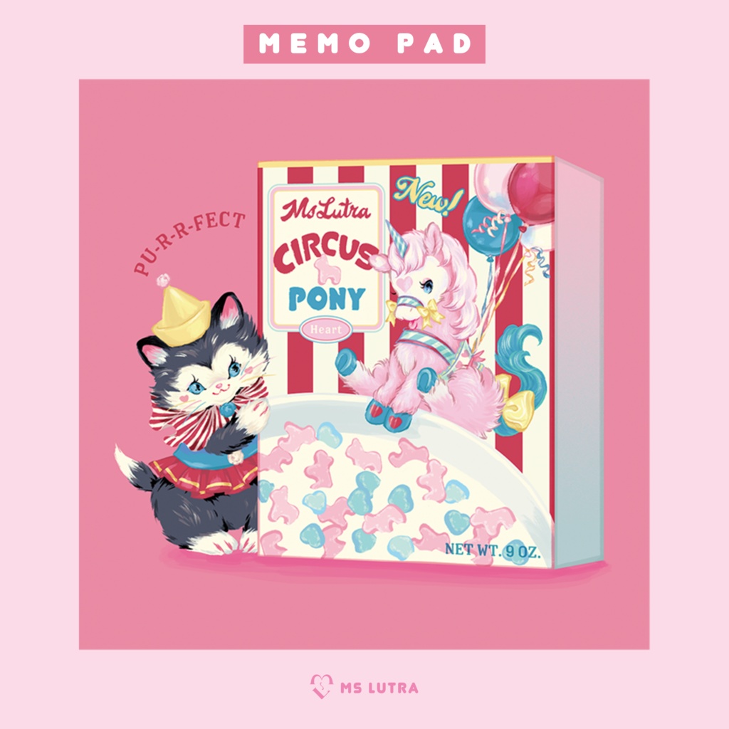 メモ帳 Cereal Pony Ms Lutra Booth