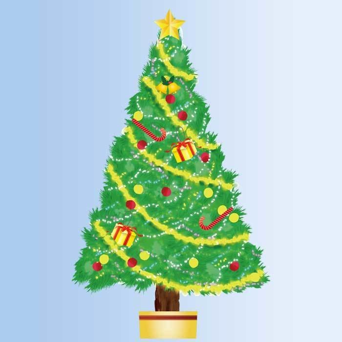 可愛いクリスマスツリーのpngイラスト 3000 4965 Chicodeza Pixiv Booth Booth