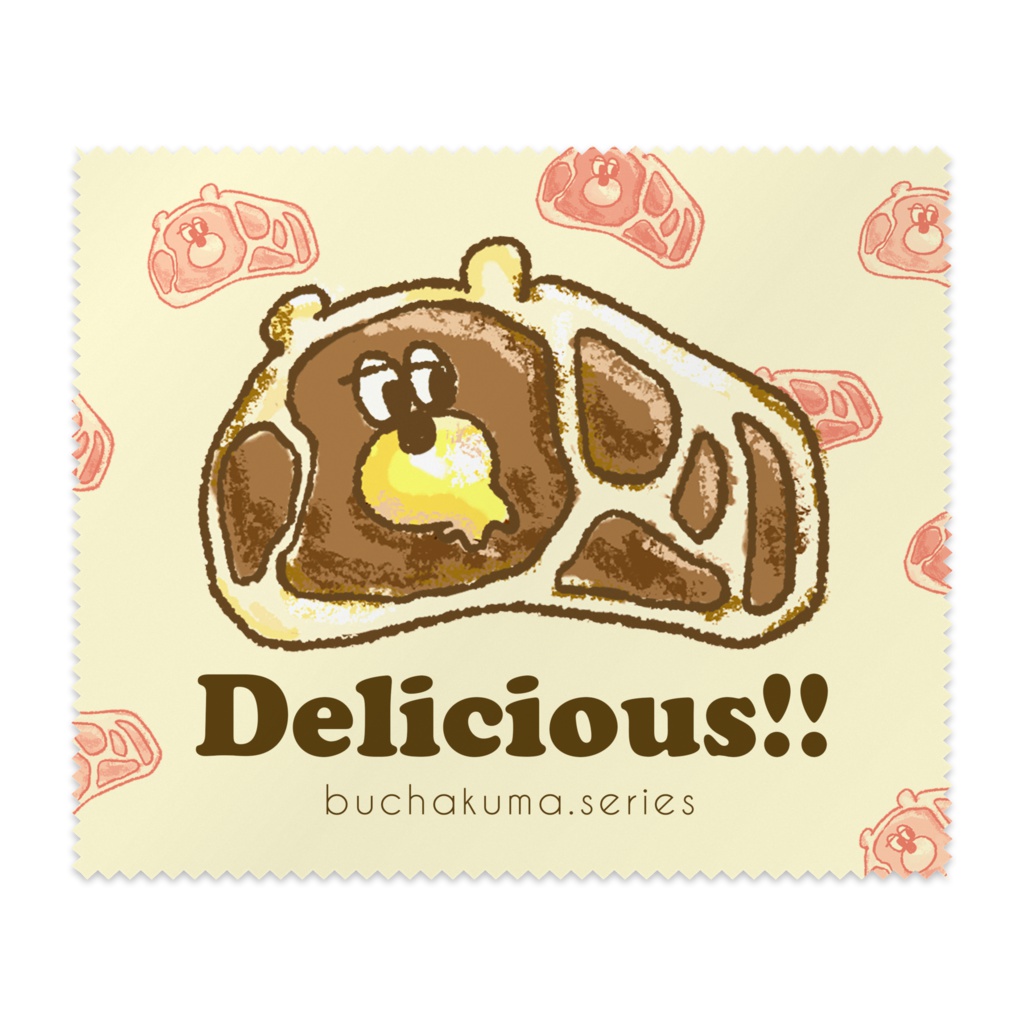 ぶちゃくま。国産ステーキメガネクリーナー