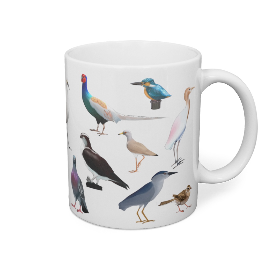 野鳥マグカップ
