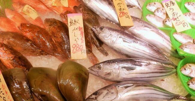 珍魚のいる魚市場