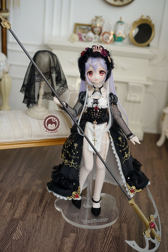 WY877 BJD 1/4 ドール 衣装 巫女服 12点セット 衣装のみ-