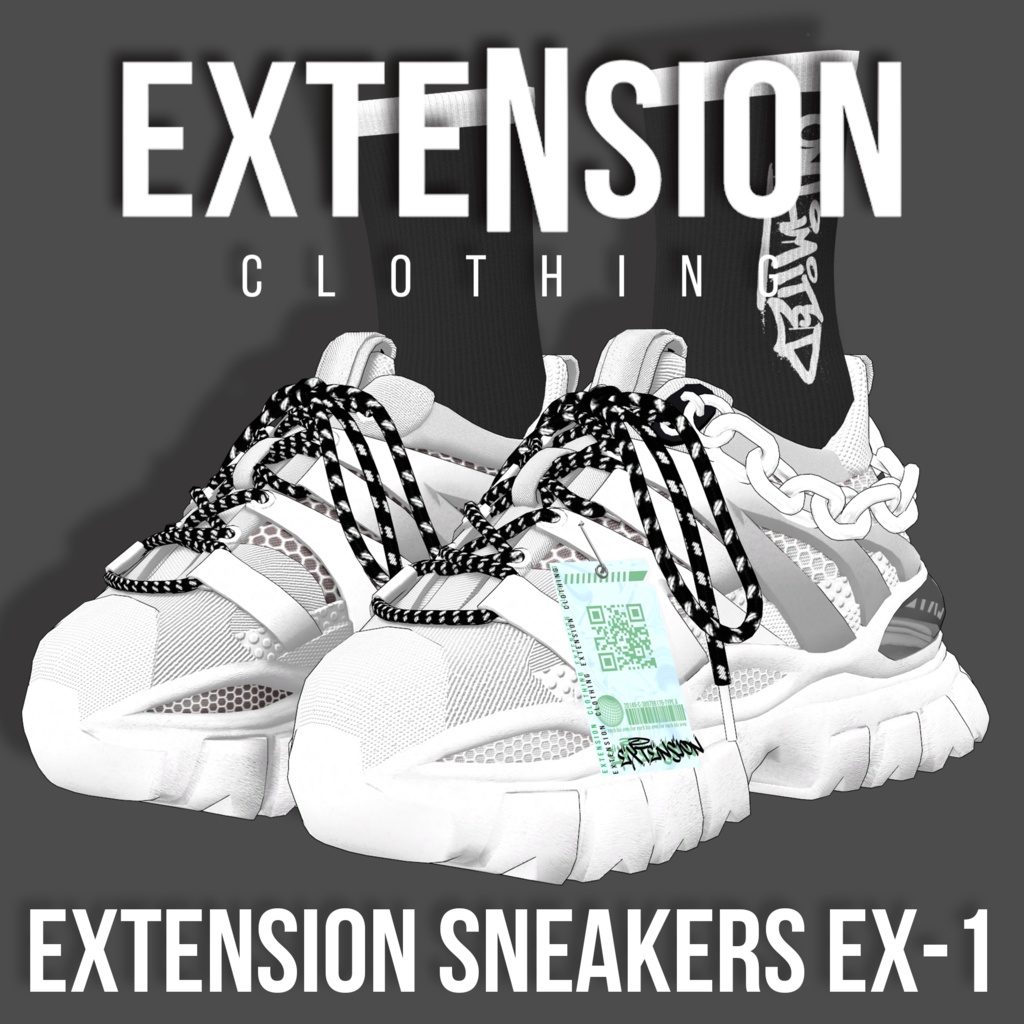 EXTENSION SNEAKER EX-1 & Socks