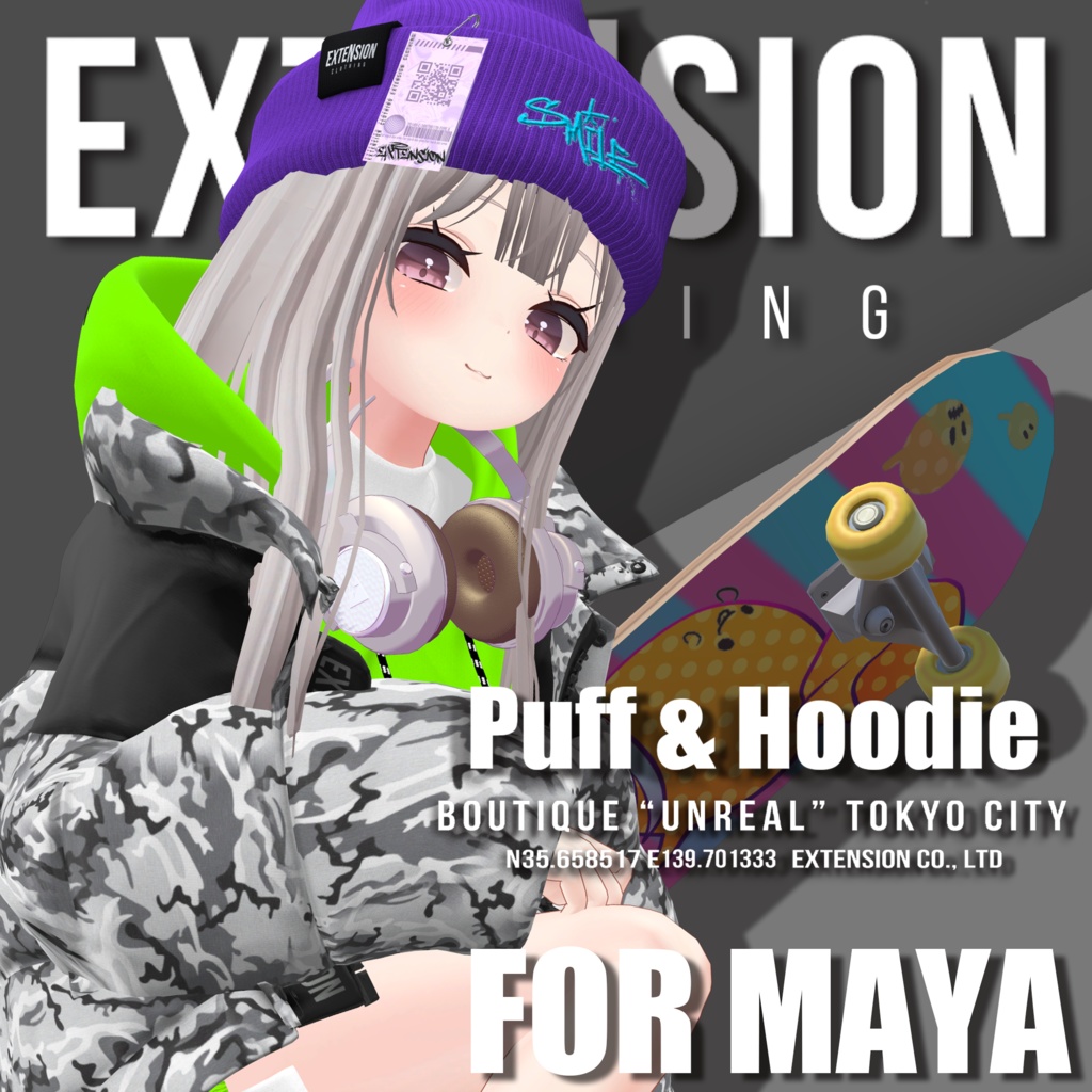 Puff & Hoodie For MAYA