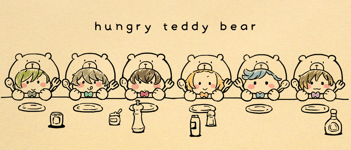 hungry teddy bear