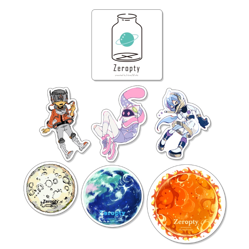 【SALE!!】ステッカー7枚セット(gravity0)