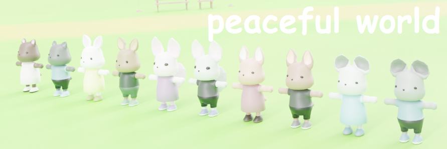 peaceful world 3Dmodels