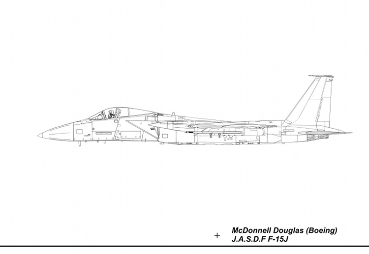 F-15J Blueprint Left