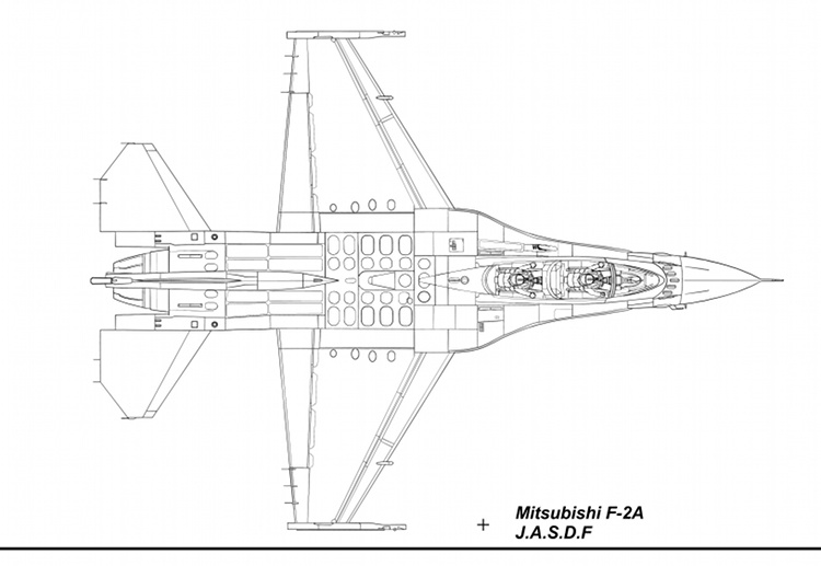 F-2B Blueprint Top
