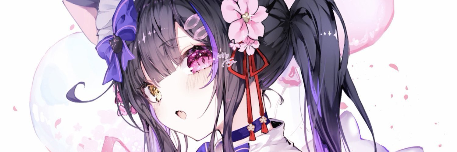 黒月夜桜