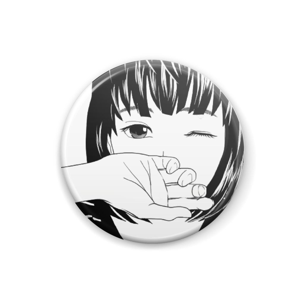 似顔絵イラスト缶バッジ
