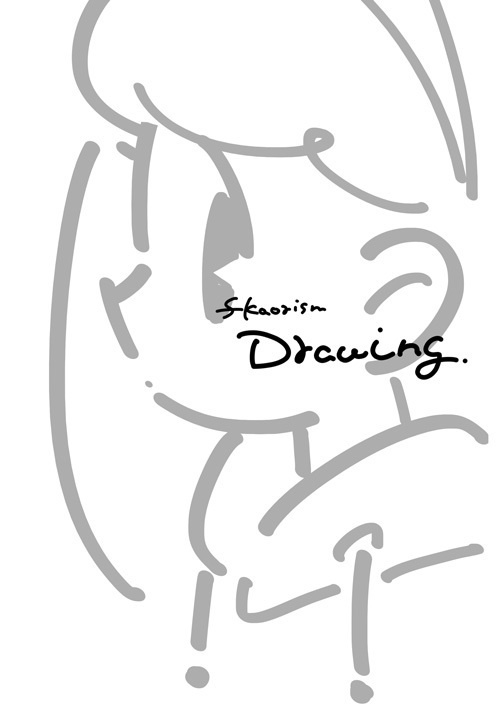 線画・ラフ本『fkaorism Drawing』