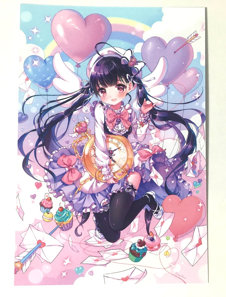 ポストカード ー天使の女の子ー Sakura Shiori Booth