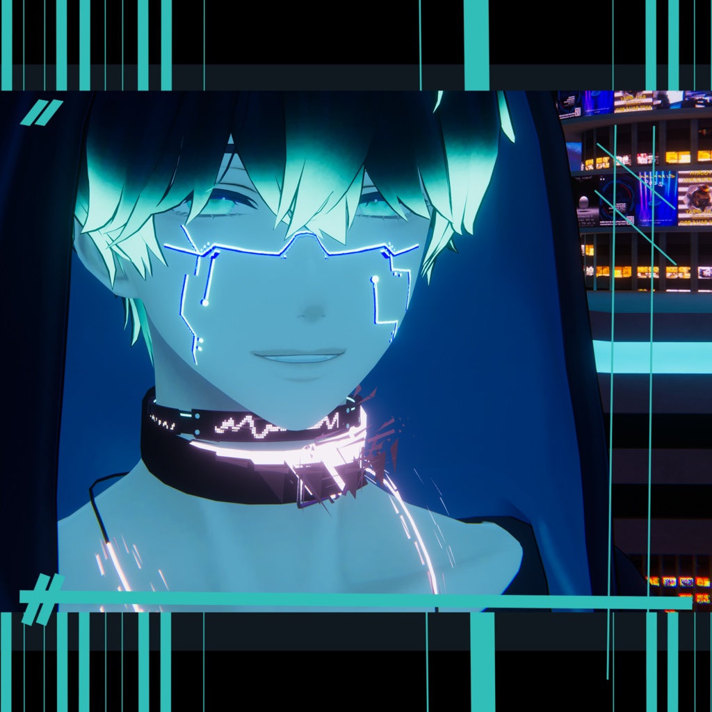 [Minase] Cyber punk Face tattoos