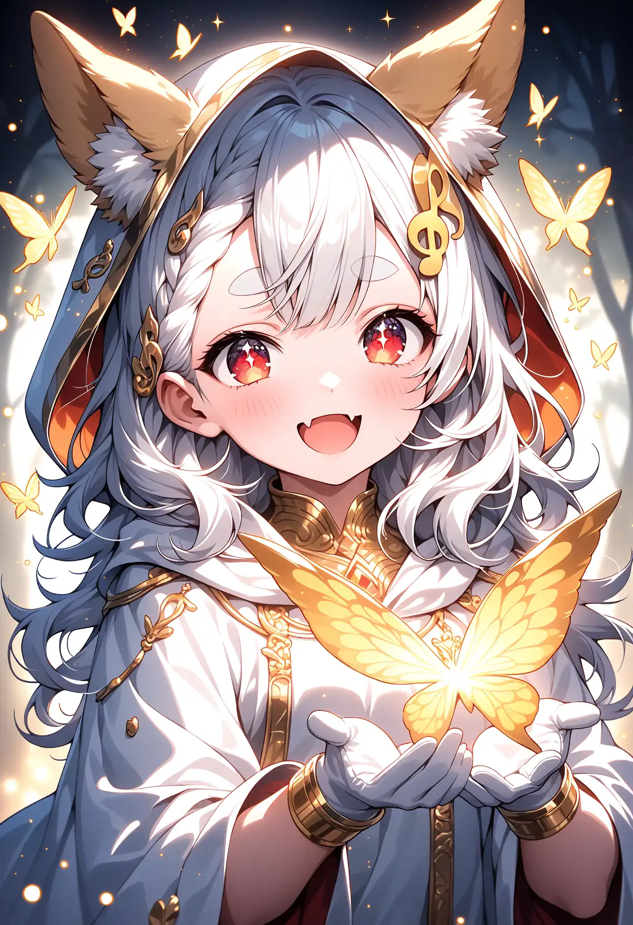 狐っ子と少女達(待ち受け、SNS 画像)