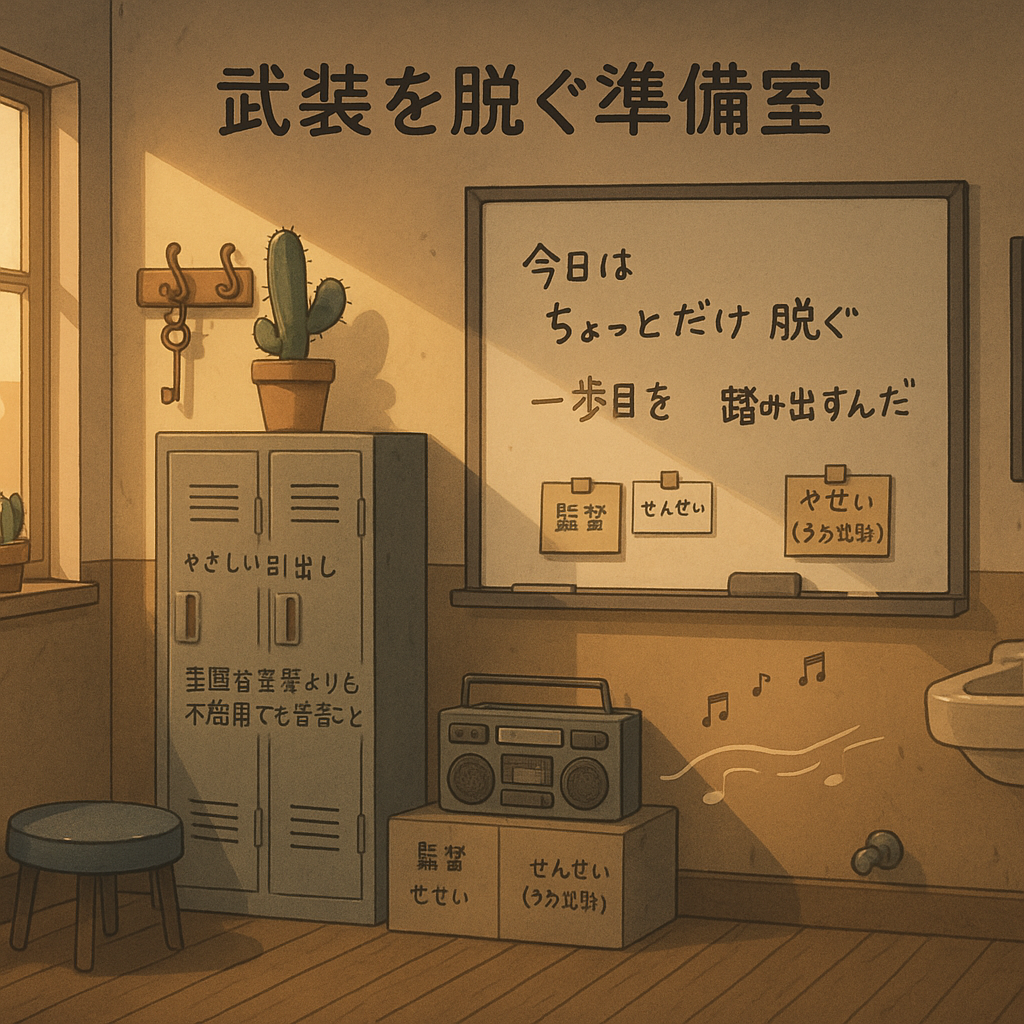 準備室の片隅から
