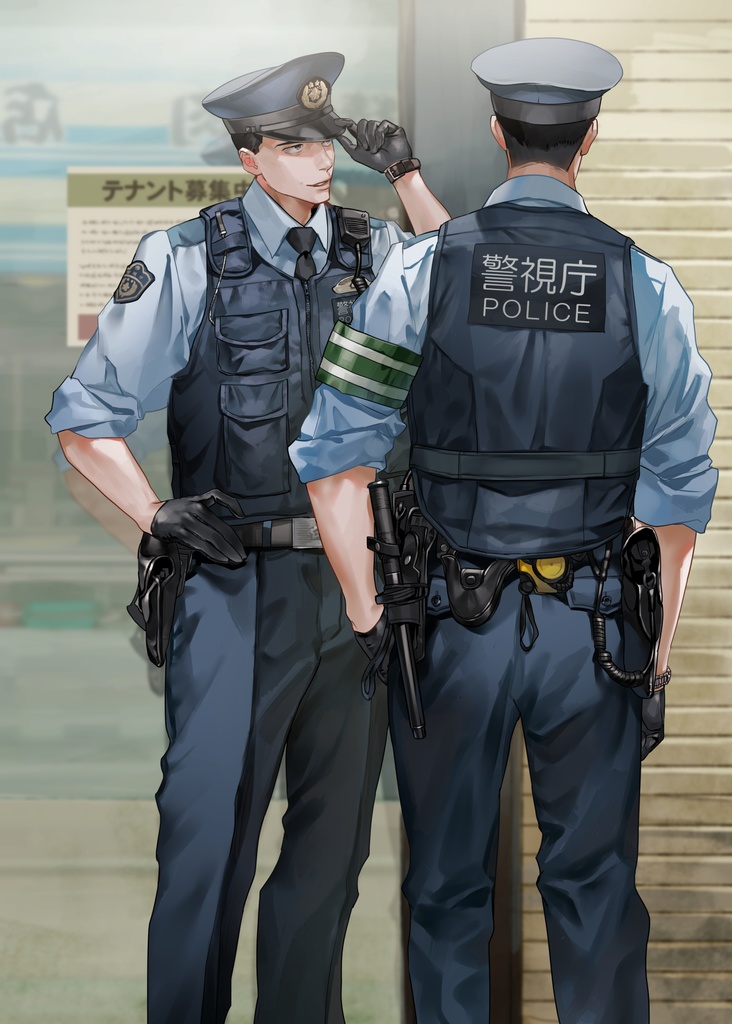 職業制服男子本 正六面体 Booth