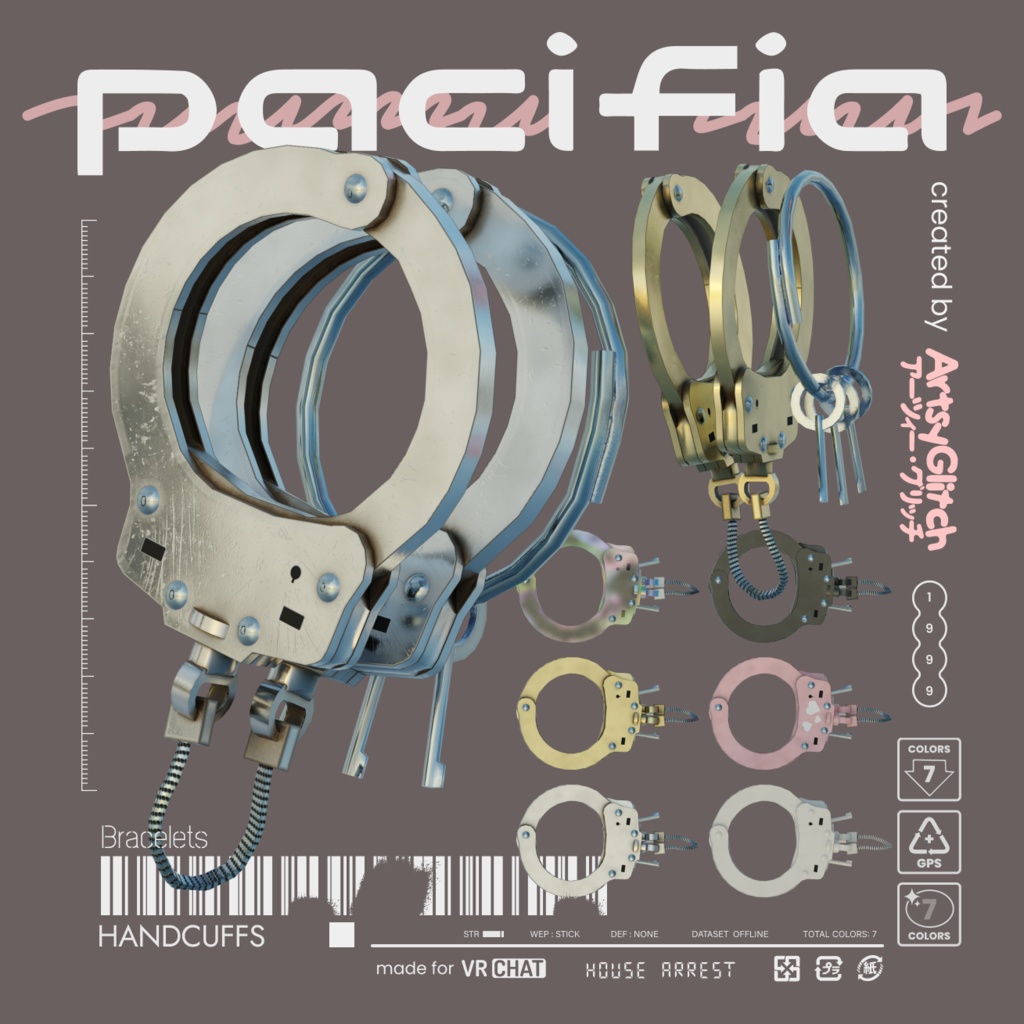 Handcuff Bracelets 【PACIFIA WARES】Thumbnail