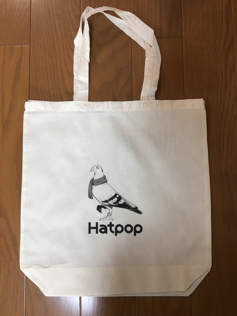 羽鳥ぽぽぽ トートバック Hatpop Booth