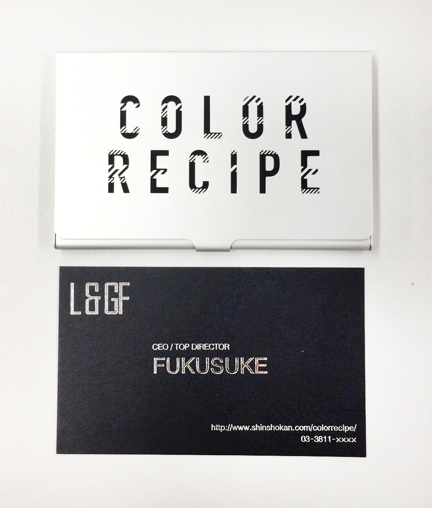 カラーレシピ 福ちゃんの名刺入りカードケース 名言ランダム5種 カラーレシピ 公式shop Booth