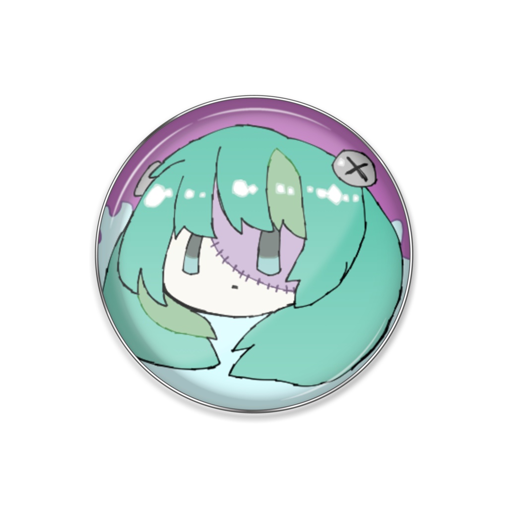 【実験品】ゾンビミクピンバッチ