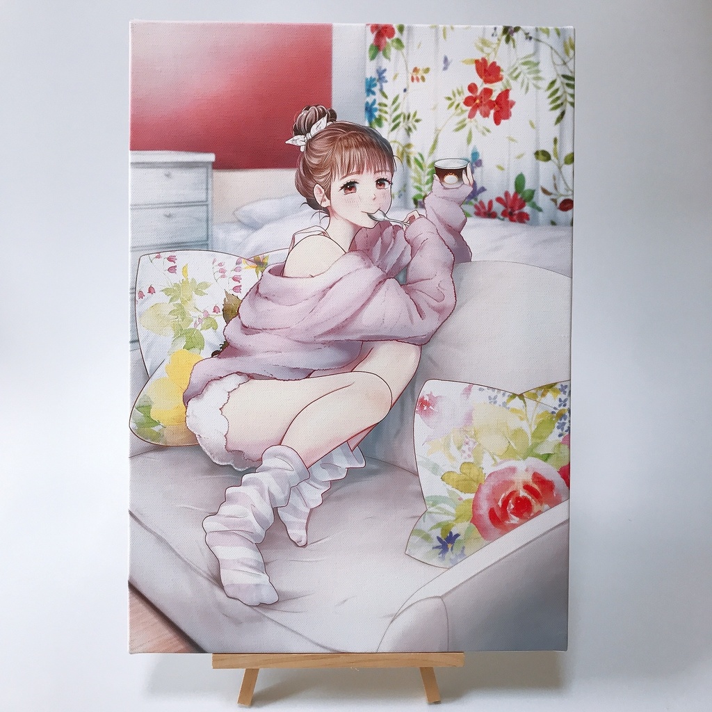 花の妖精 A3サイズ 自作絵画 イラスト 絵画 - 絵画